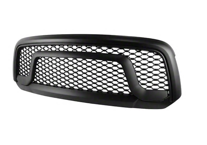 Matte Black Rebel Style Upper Grille Replacement 13-19 Ram 1500